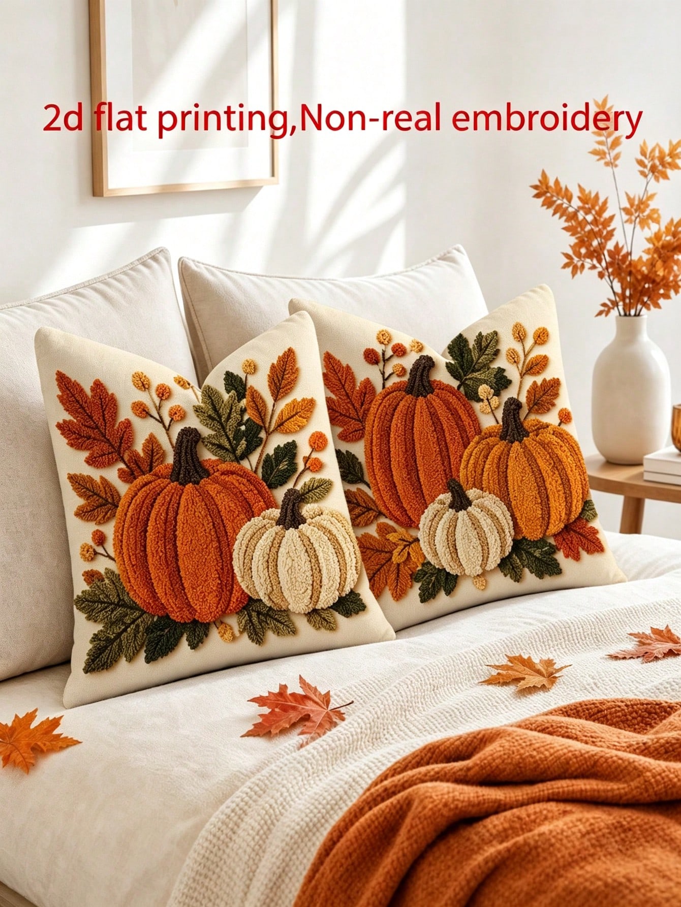 2pcs Country Rustic Fall Throw - Pillow Insert 18X18 ulasan dan harga