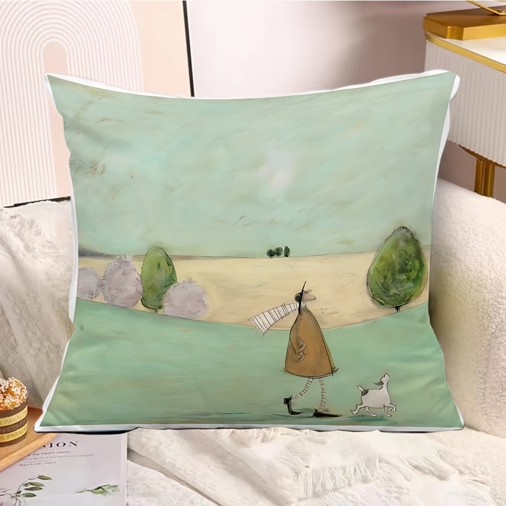 1pc Fashion Cartoon Printed Pi - Pillow Insert 18X18 ulasan dan harga