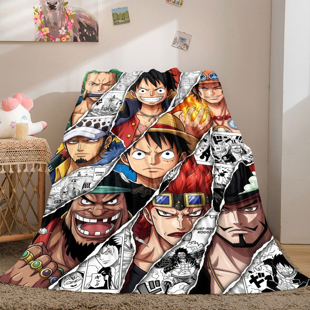 One Piece Premium Print Flanne - Home Textiles Premium ulasan dan harga