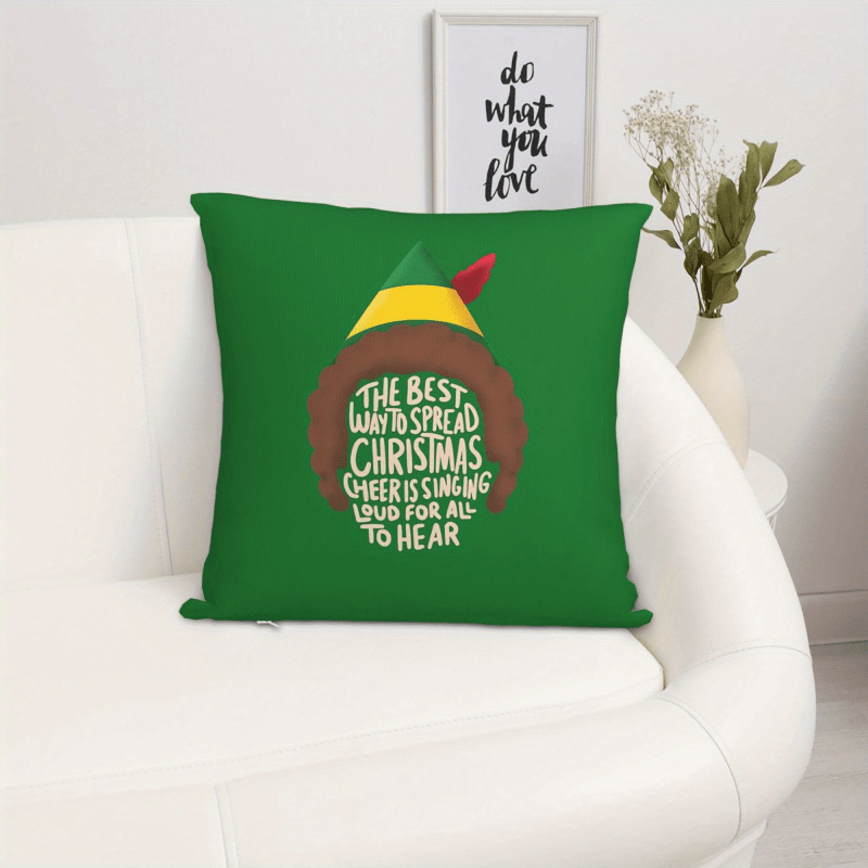 1pc Vintage Elf Christmas Pill - Pillow Insert 18X18 ulasan dan harga