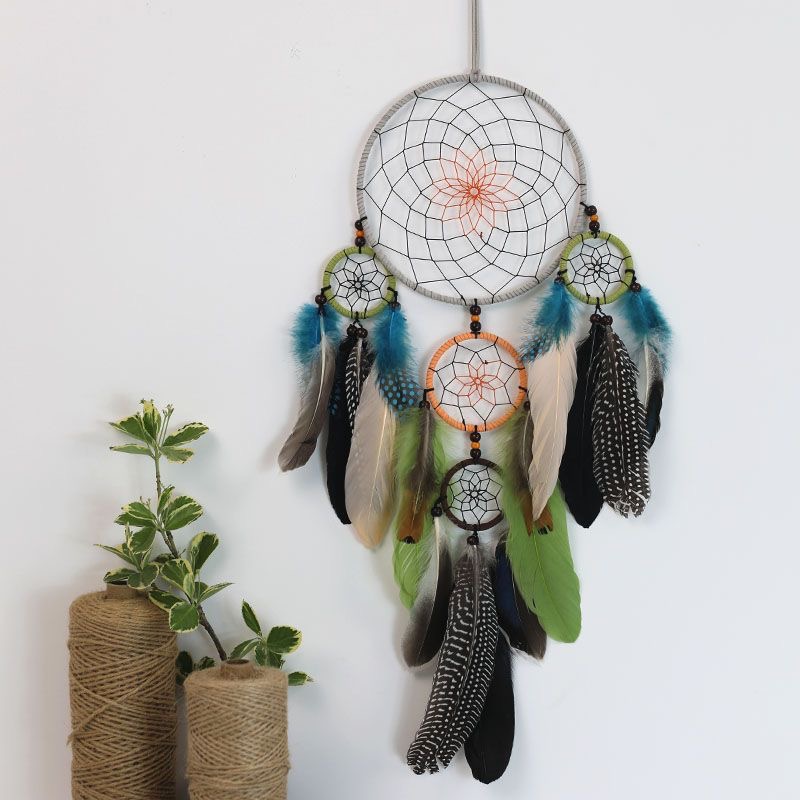 Vintage Multi-Circle Feather D - Home Textiles & Decorations ulasan dan harga