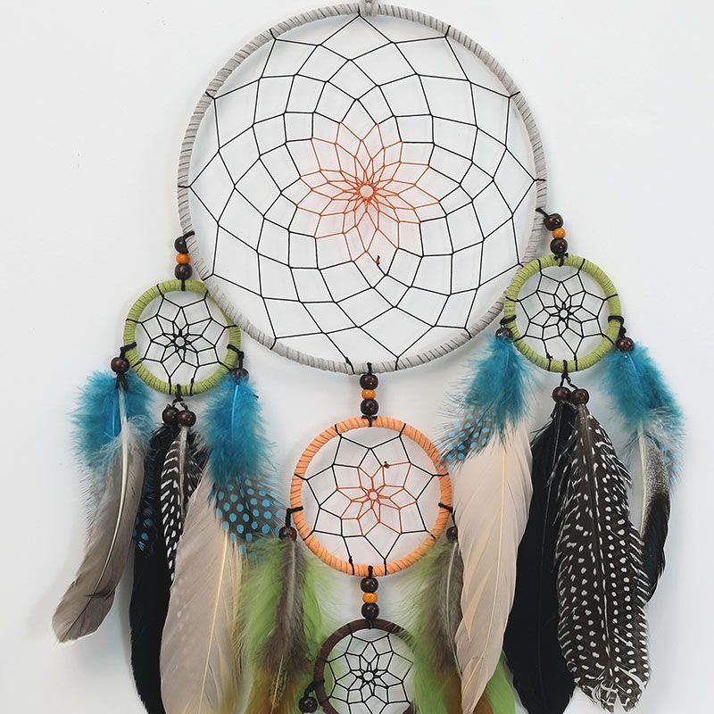 Vintage Multi-Circle Feather D - Home Textiles & Decorations ulasan dan harga
