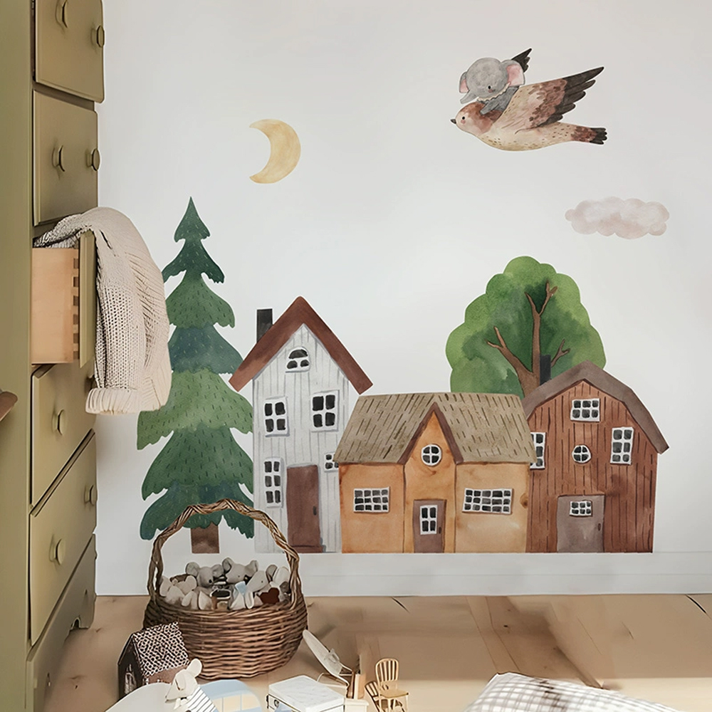 Fabric Cartoon Forest Vintage  - Home Textile ulasan dan harga